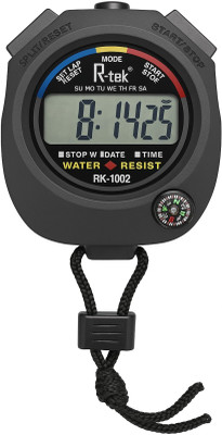 RTEK Digital LCD Stopwatch Chronograph Timer Counter Sports Alarm Digital Watch  - For Men & Women