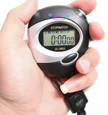 AMAZECARE Digital LCD Stopwatch Chronograph Timer Counter Sports Alarm Digital Display Digital Stopwatch(Black, Grey)