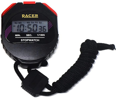 BALRAMA Waterproof Professional Stopwatch with Lap Function + Stop & Go Function 3 Button Triple Mode Water Resistant Sports Timer Stopwatch Digital Tally Counter Chronograph Countdown Timer with Alarm & Date Racer Winner Tuffman W-307 Stop Watch Digital Tally Counter(Black Pack of 1)