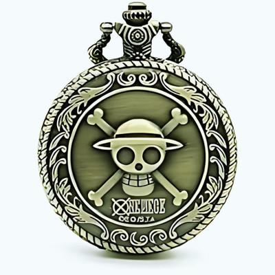 Kidskaari Vintage One Pocket Watch Keychain Stylish Antique Skull Design Key Chain for Men & Women Metal Alloy Pocket Watch Chain