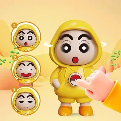 meeflip Shinchan Face Rotating Keychain Key Chain