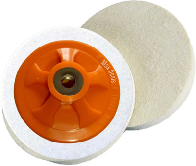 max deals Woollen Felt Wheel Glass Polisher(4 inch)