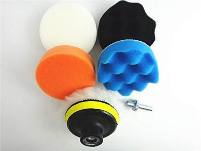 AS TOOL CENTER 7pcs Car 3 Inch Polishing Pad Sponge Buffing Pad Multicolor with Polish Plate Vehicle Polisher(3 inch)