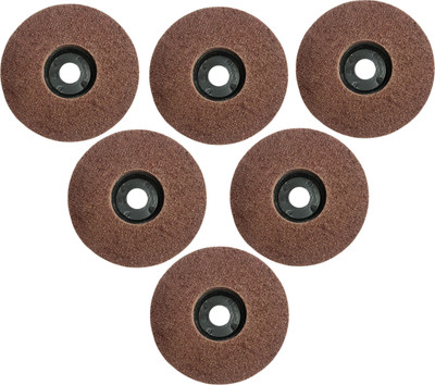 ADAWAT 6 Pcs Non Woven Polishing Wheels For Metal Stainless Steel Polish Polishing Used For Abrasive, Paint & Rust Remover Sanding Wheel Accessories Metal Polisher(4 inch)