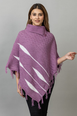 Hi Style Wool Blend Poncho