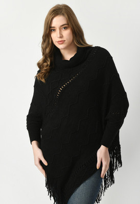 manra Wool Blend Poncho