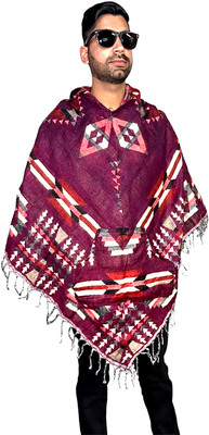 ARUNA KULLU HANDLOOM Wool Blend Poncho