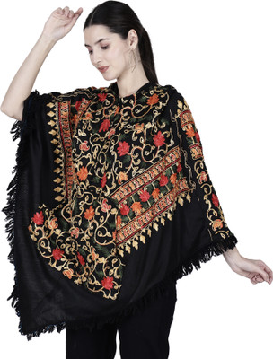 ARUNA KULLU HANDLOOM Pure Wool Poncho
