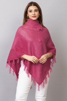 Hi Style Wool Blend Poncho