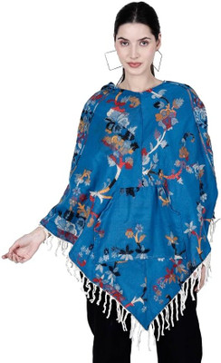 ARUNA KULLU HANDLOOM Pure Wool Poncho