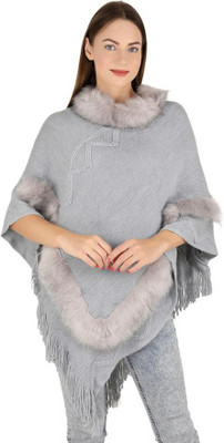 manra Wool Blend Poncho