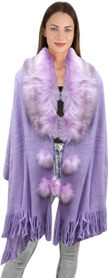 manra Wool Blend Poncho