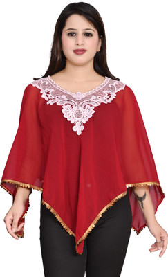 Suhel Gifts Georgette Poncho