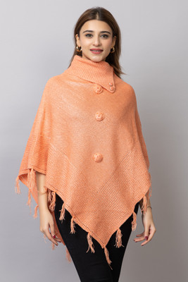 Hi Style Wool Blend Poncho