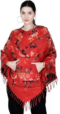 ARUNA KULLU HANDLOOM Pure Wool Poncho