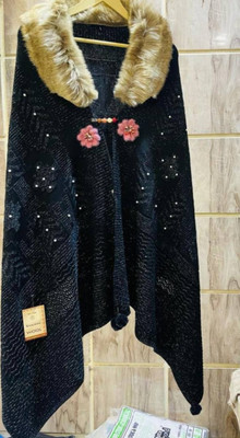 HKCstore Wool Blend Poncho