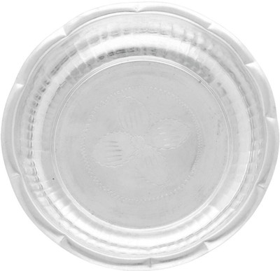 Sri Jagdamba Pearls Lotus Design Designer Thali Silver(1 Pieces, Silver)