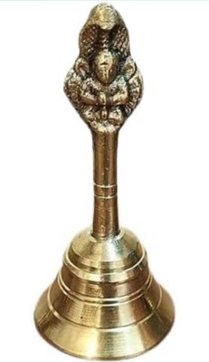 Maheswari Pooja Bell/Metallic Ghanti Brass Pooja Bell(Gold)