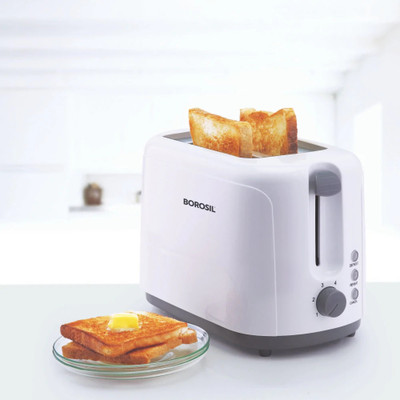 BOROSIL Krispy Pop-Up Toaster 750 W Pop Up Toaster(White)