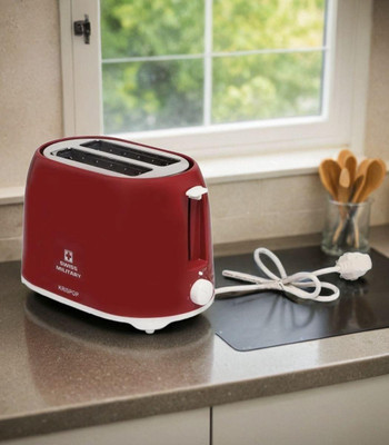 SWISS MILITARY KRISPOP_TOS01_MRN_750WT 750 W Pop Up Toaster(Red)