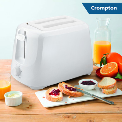 Crompton ACGPT SUNBROWNC 700 W Pop Up Toaster(White)