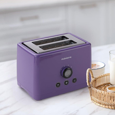 gleevers Pop up Toaster 2 Slice 1000 W Pop Up Toaster(Purple)