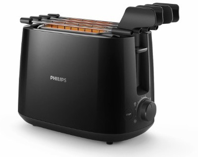 PHILIPS HD 2583/90 600 W Pop Up Toaster(Black)