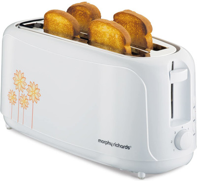 Morphy Richards AT402 1450 W Pop Up Toaster(White)