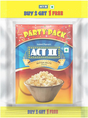 ACT II Party Pack Butter Delite Popcorn(450 g, Pack of 2)