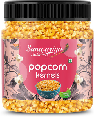 Sanwariya Instant Popcorn Kernels Seeds 500g | Big Size Gourmet Popcorn Seeds Popcorn Popcorn(500 g)