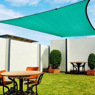 HOMESTIC Sun Mesh Shade Net|Sunblock Shade Cloth Size 10 x 4 ft. (Green) Portable Green House(Green)
