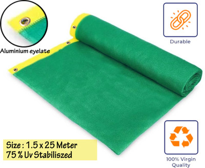 Anjani nandan 75 percent Uv Stabilized Agro Green House Net & Garden Shade Net 1.5 x 25 Meter Portable Green House(Green)