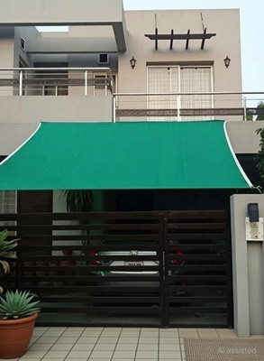 Biway Green Shade Net Size 10 x 10 Feet, net From Sunlight 90 % Shading. Portable Green House(Green)