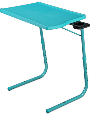 WOW MATE Pro Smart Workspace Laptop Table Mat Finish Work Study Tv Tray Table Plastic Portable Laptop Table(Finish Color - Aqua Blue, DIY(Do-It-Yourself))
