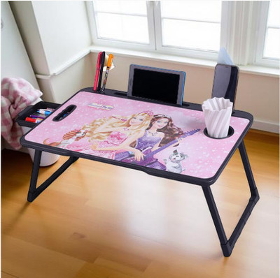 hevenq Wood Portable Laptop Table(Finish Color - black wood, Pre Assembled)