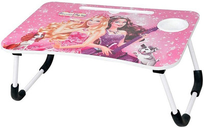 SIDGO Wood Portable Laptop Table(Finish Color - BARBIE, Pre Assembled)