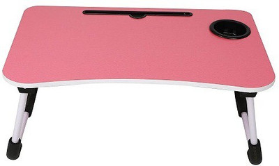 AVI CREATION Pink Metal Portable Laptop Table(Finish Color - Pink, Pre Assembled)