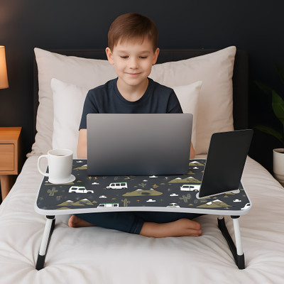 Effoc Plastic Portable Laptop Table(Finish Color - Digital Printed Grey, DIY(Do-It-Yourself))