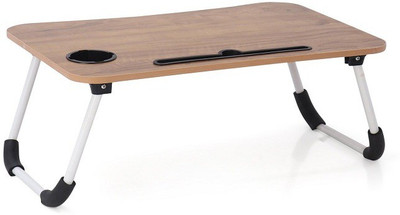 NAVRANGI Wood Portable Laptop Table(Finish Color - brown)