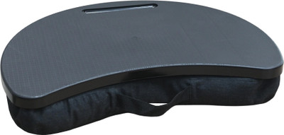 Aditya Polymers Lap Board Black Plastic Portable Laptop Table(Finish Color - Black, Pre Assembled)