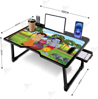 hevenq Wood Portable Laptop Table(Finish Color - BHEEM KRISHNA)
