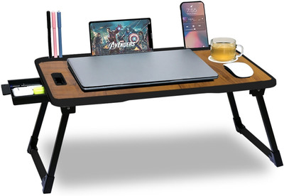 FurniGully Foldable Multipurpose Table Wood Portable Laptop Table For Rs. 299 @ 50 %
