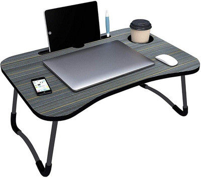 NAVRANGI Foldable Multipurpose Wood Portable Laptop Table(Finish Color - black, Pre Assembled)