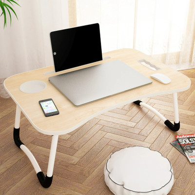 Story@home LT4004 Wood Portable Laptop Table(Finish Color - White Mapple, Pre Assembled)