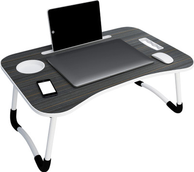 Story@home Wood Portable Laptop Table(Finish Color - Black)