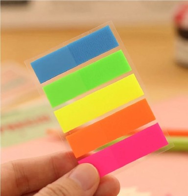 Bruzone Neon Colour Paper Flags Important Massage Note Down 250 Sheets Regular, 5 Colors(Set Of 1, Multicolor)