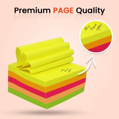 A Little Swag Sticky Notes 400 Sheets Regular, 5 Colors 400 Sheets Regular, 5 Colors(Set Of 1, Multicolor)