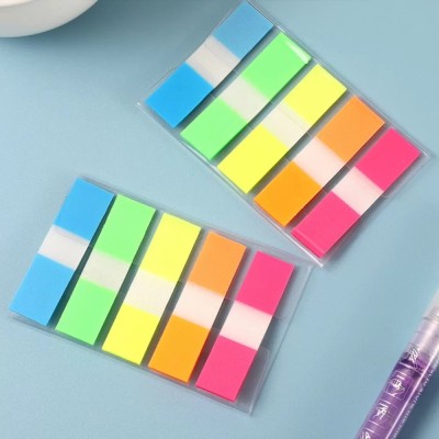 Saamarth Impex Neon Colour Paper Flags Important Massage Note Down 200 Sheets Regular, 5 Colors(Set Of 1, Multicolor)