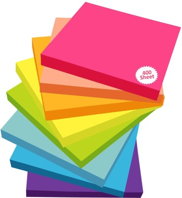 VANIKA Sticky Notes 400 Sheets 400 Sheets Regular, 5 Colors(Set Of 1, Multicolor)