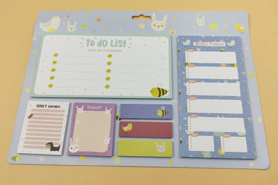 Paper Bear POST iT 20 Sheets Post it, 7 Colors(Set Of 1, Multicolor)